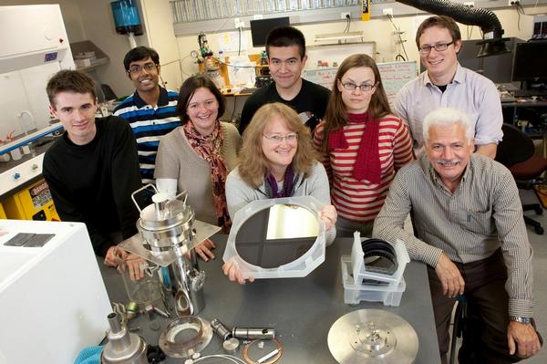 Professor Susan Krumdieck (with purple scarf) and researchers